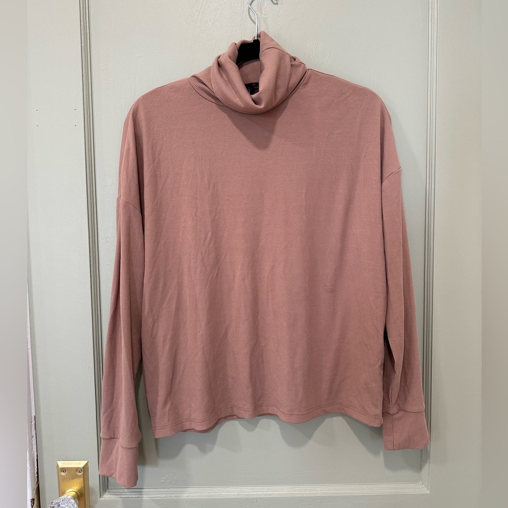 Mauve turtle neck long sleeves